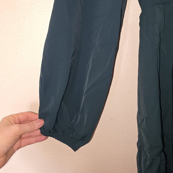Cupshe XS Emerald Button Mini Dress Long Sleeve NWT - Picture 11 of 15